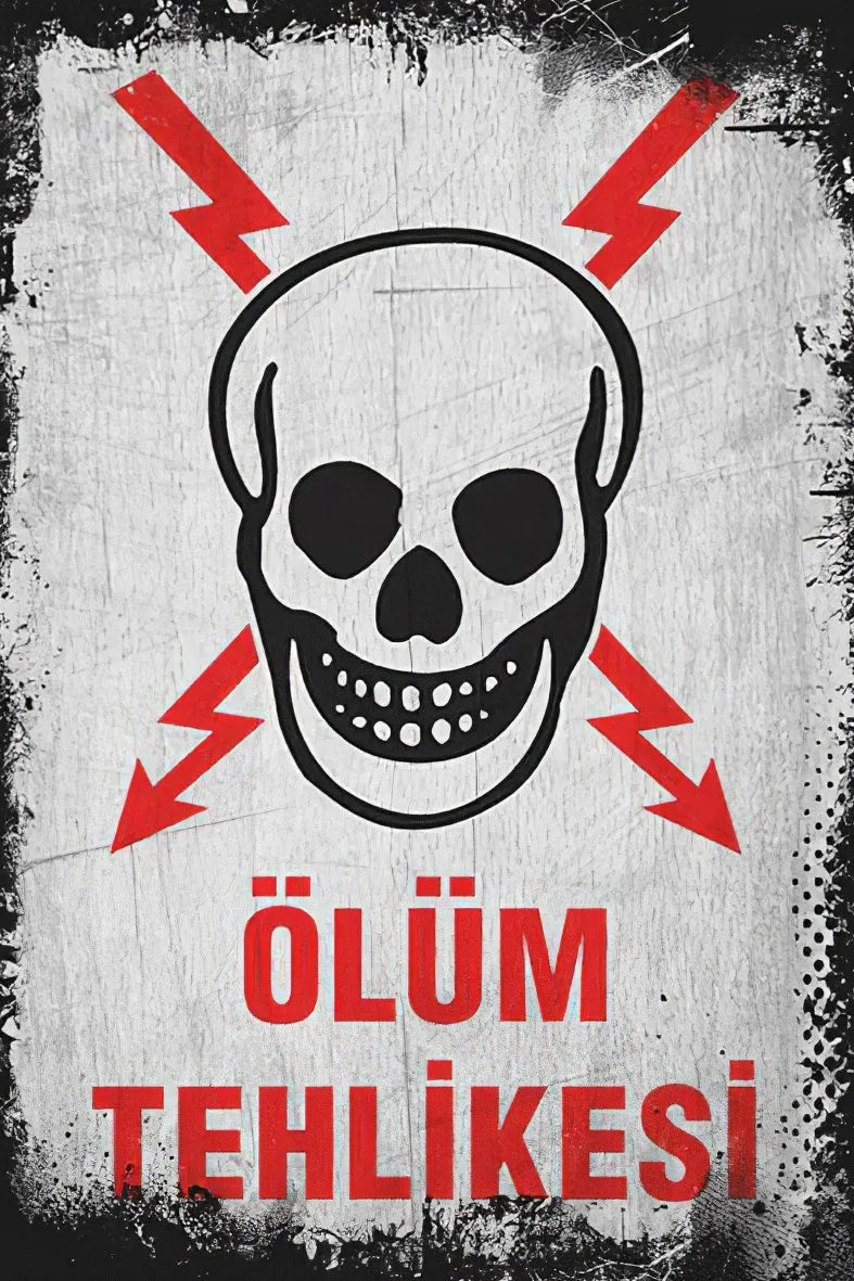 Ölüm Tehlikesi Ahşap Poster No:544