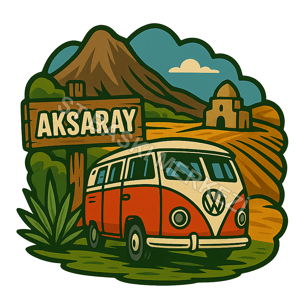 Aksaray Ahşap Magnet – Toptan UV Baskılı Retro Hediyelik Magnet