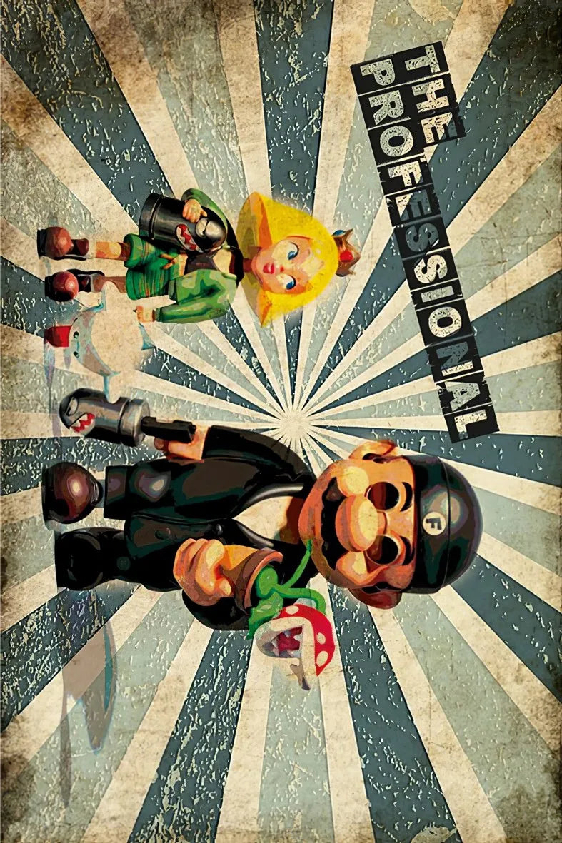 Super Mario Retro Ahşap Poster No:445