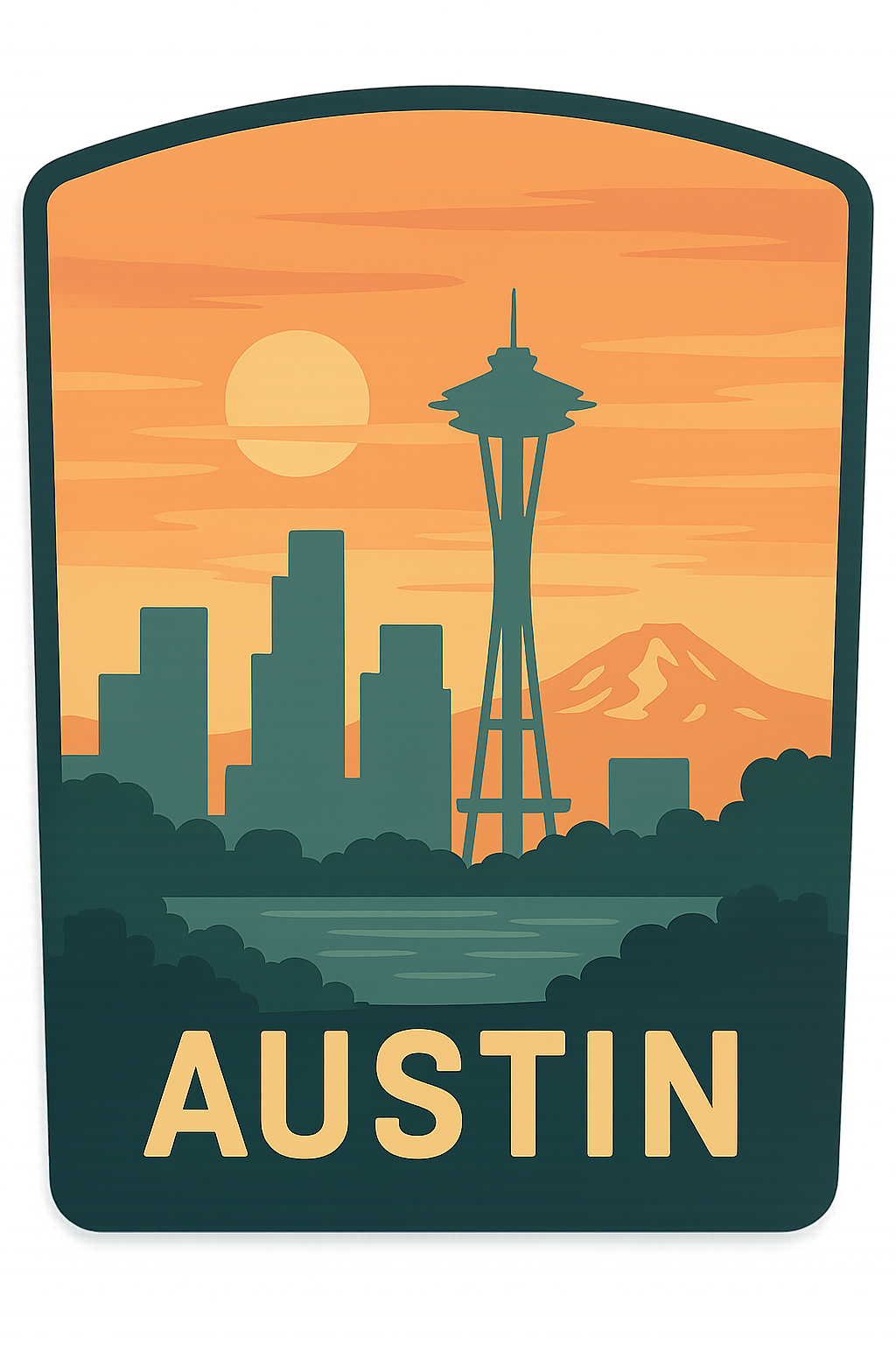 Austin Ahşap Magnet – Toptan UV Baskılı Retro Hediyelik Magnet