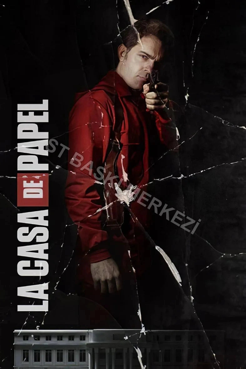 La Casa De Papel Retro Ahşap Poster No:89