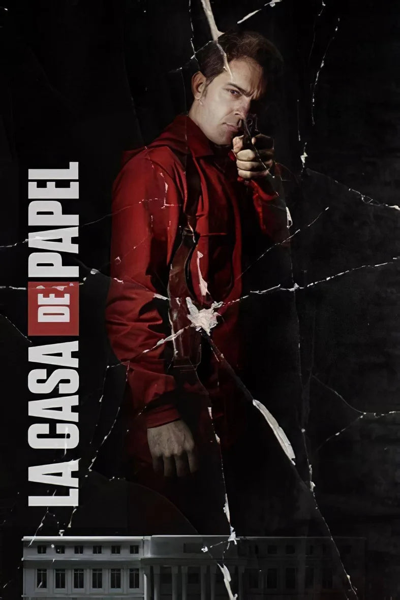 La Casa De Papel Retro Ahşap Poster No:89