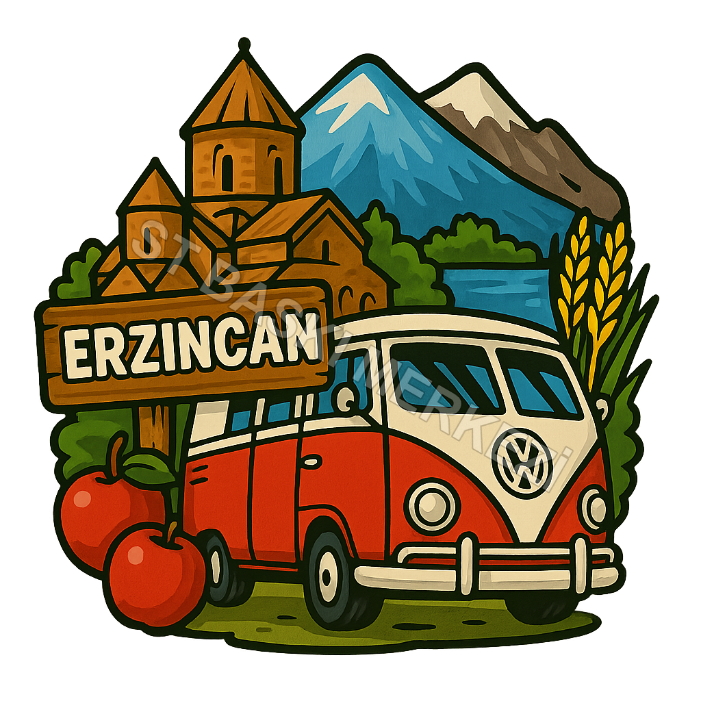 Erzincan Ahşap Magnet – Toptan UV Baskılı Retro Hediyelik Magnet