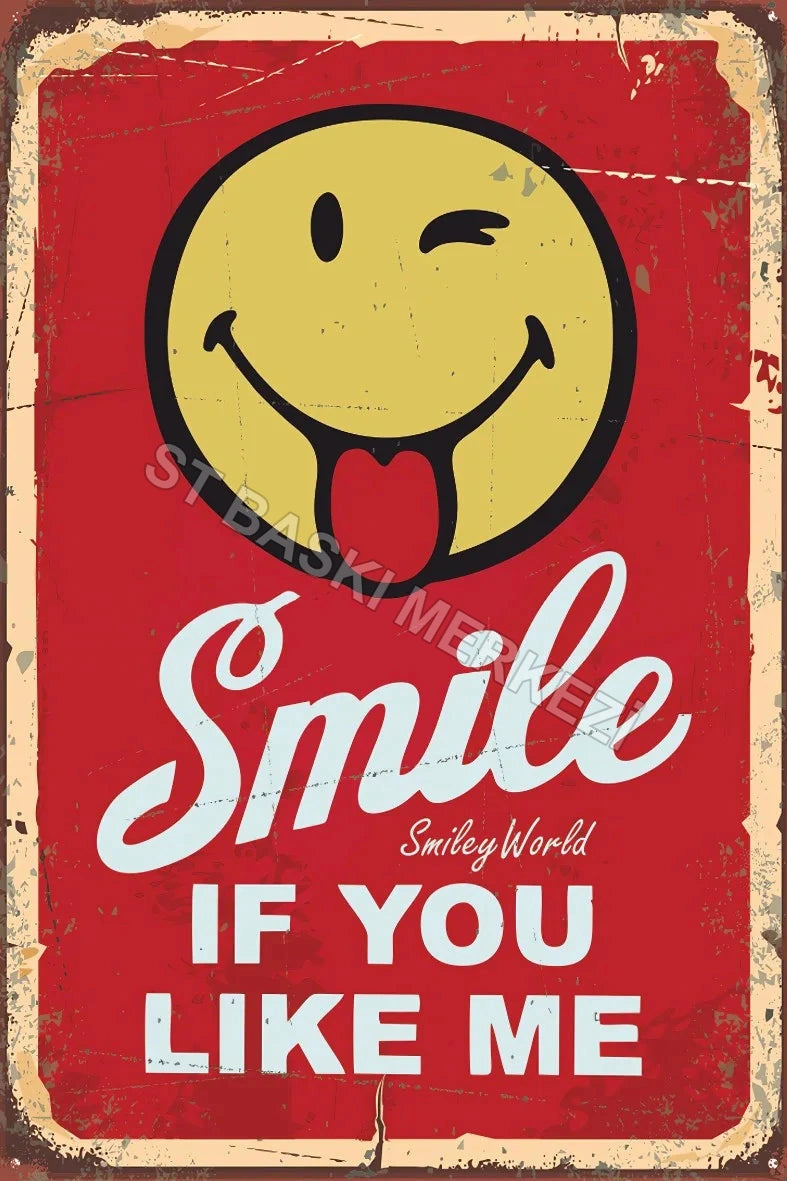 Smile if You Lime Me Retro Ahşap Poster No:644