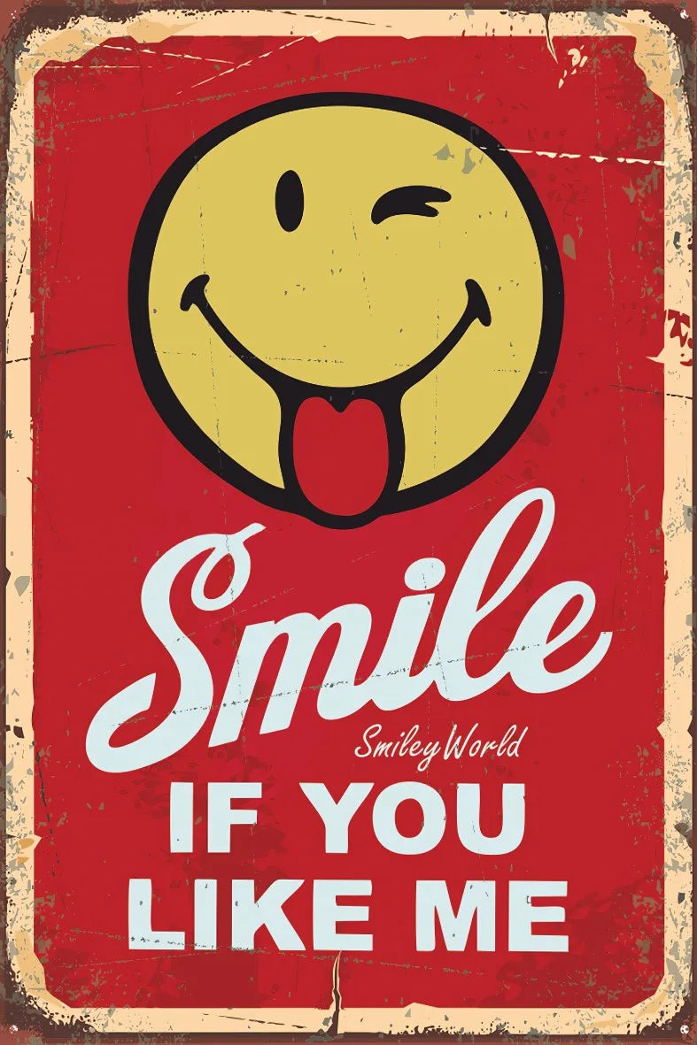 Smile if You Lime Me Retro Ahşap Poster No:644