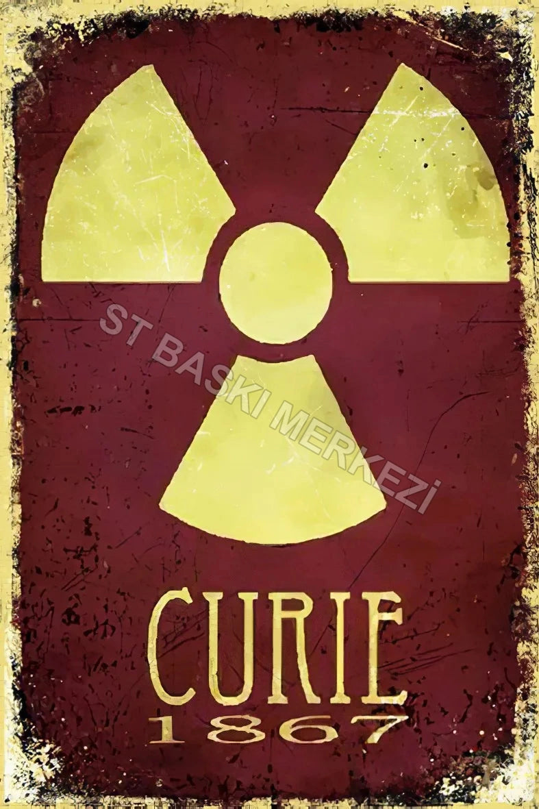 Curie 1867 Retro Ahşap Poster No:252