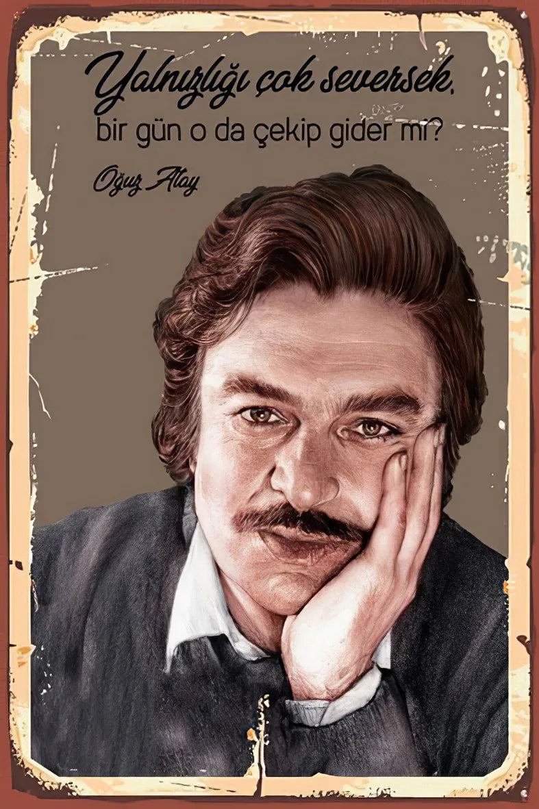 Oğuz ATAY Retro Ahşap Poster No:210
