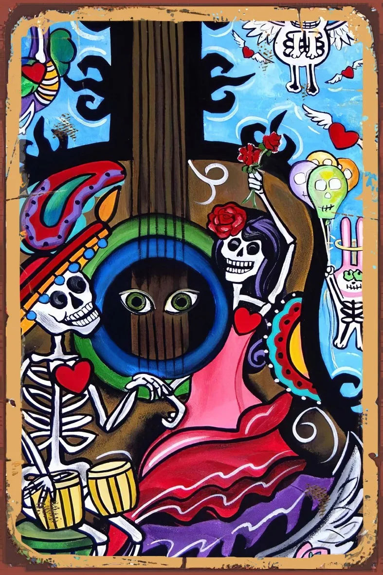 Rock Retro Ahşap Poster No:995