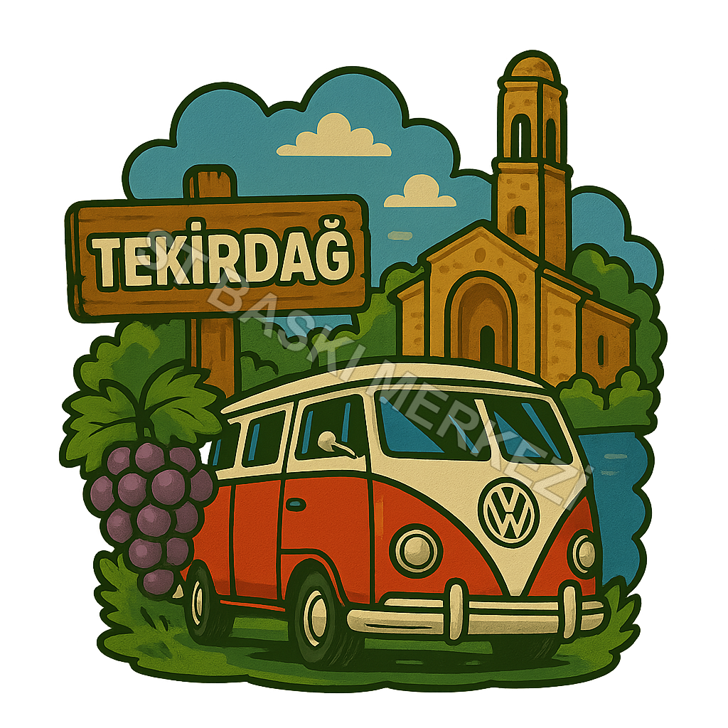 Tekirdağ Ahşap Magnet – Toptan UV Baskılı Retro Hediyelik Magnet