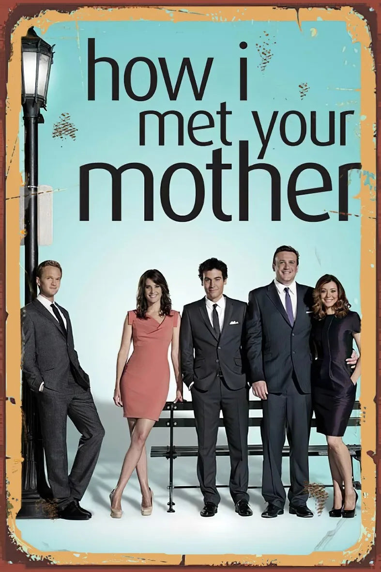 How i Met Your Mother Retro Ahşap Poster No:852