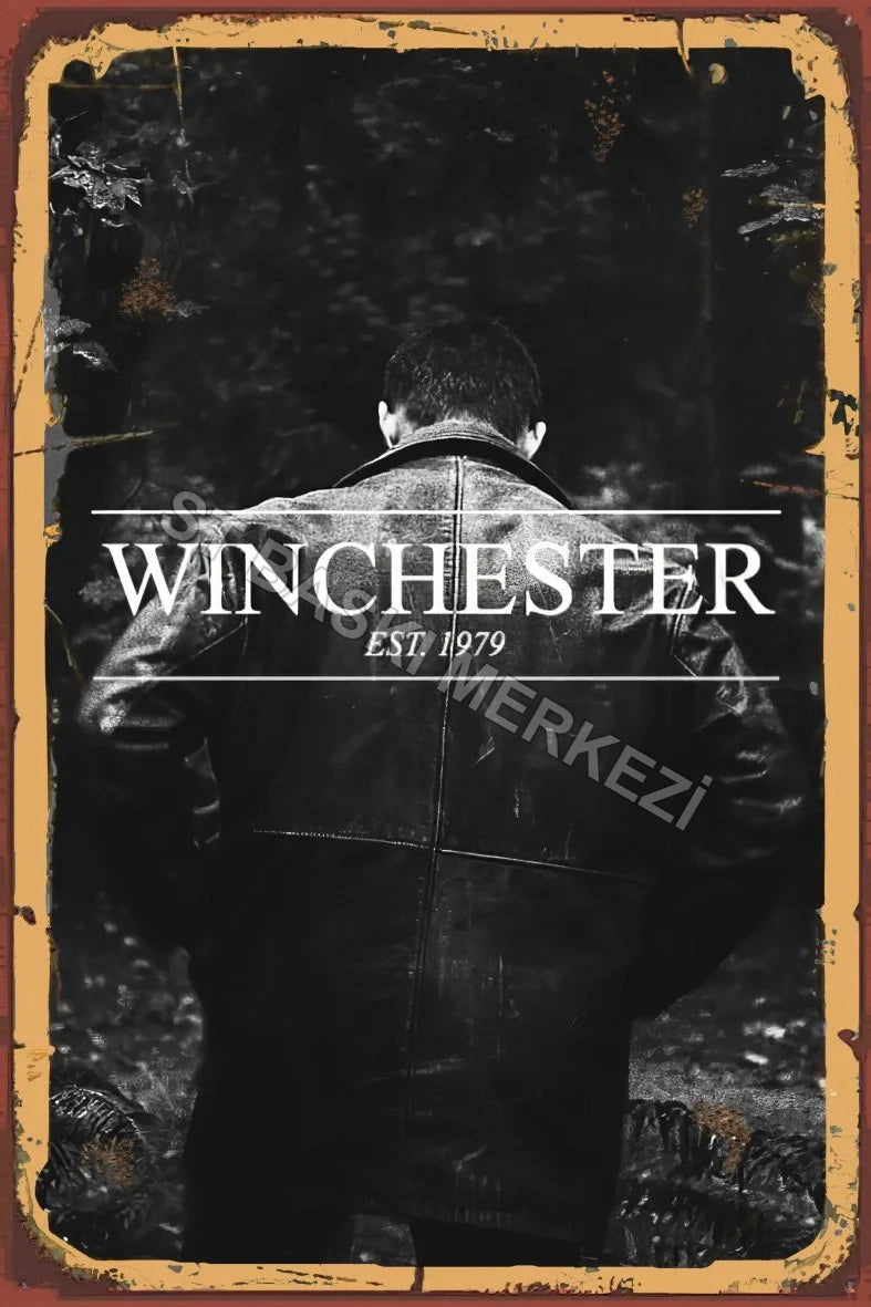 Winchester Retro Ahşap Poster No:879