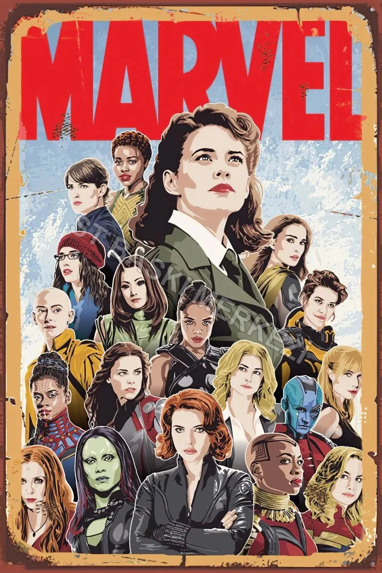 Marvel Ahşap Poster No:791