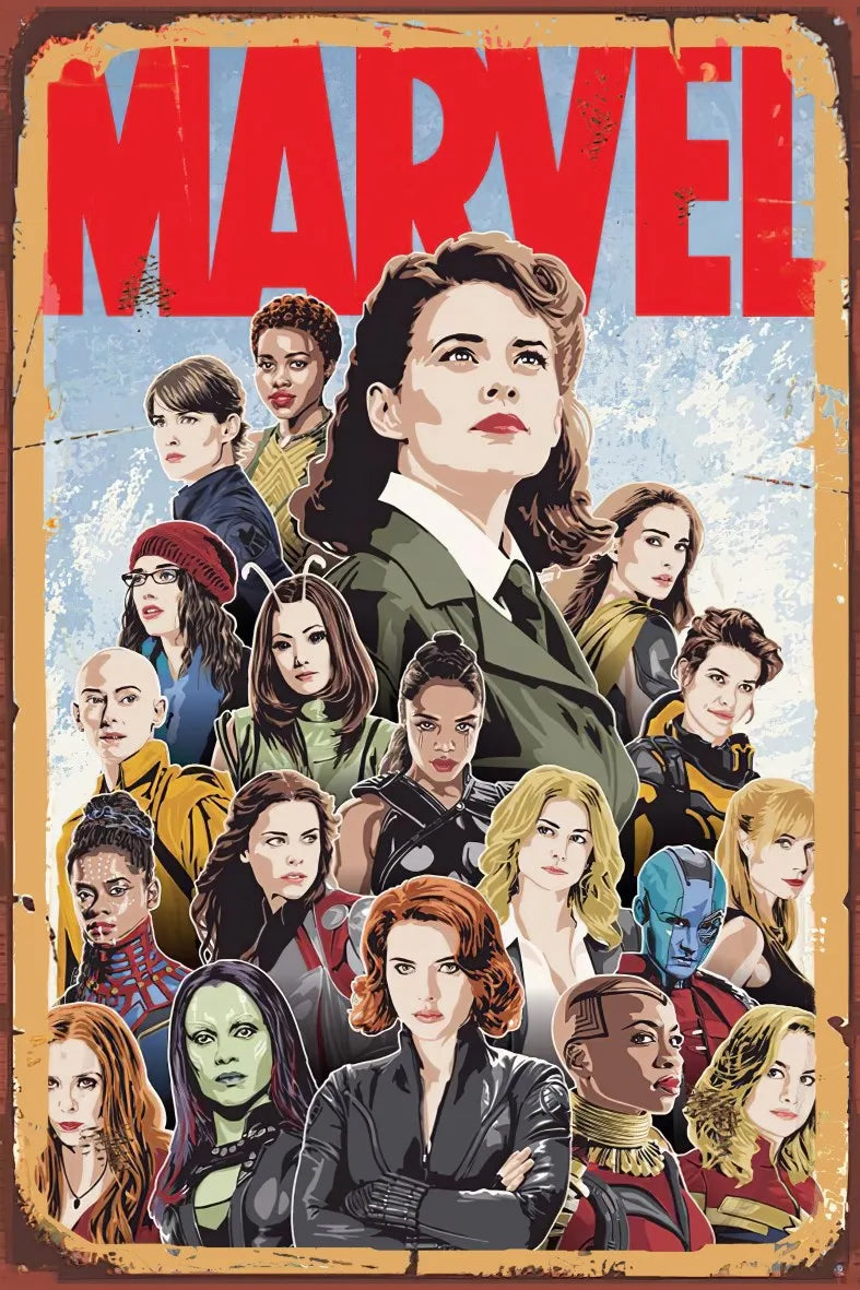 Marvel Ahşap Poster No:791