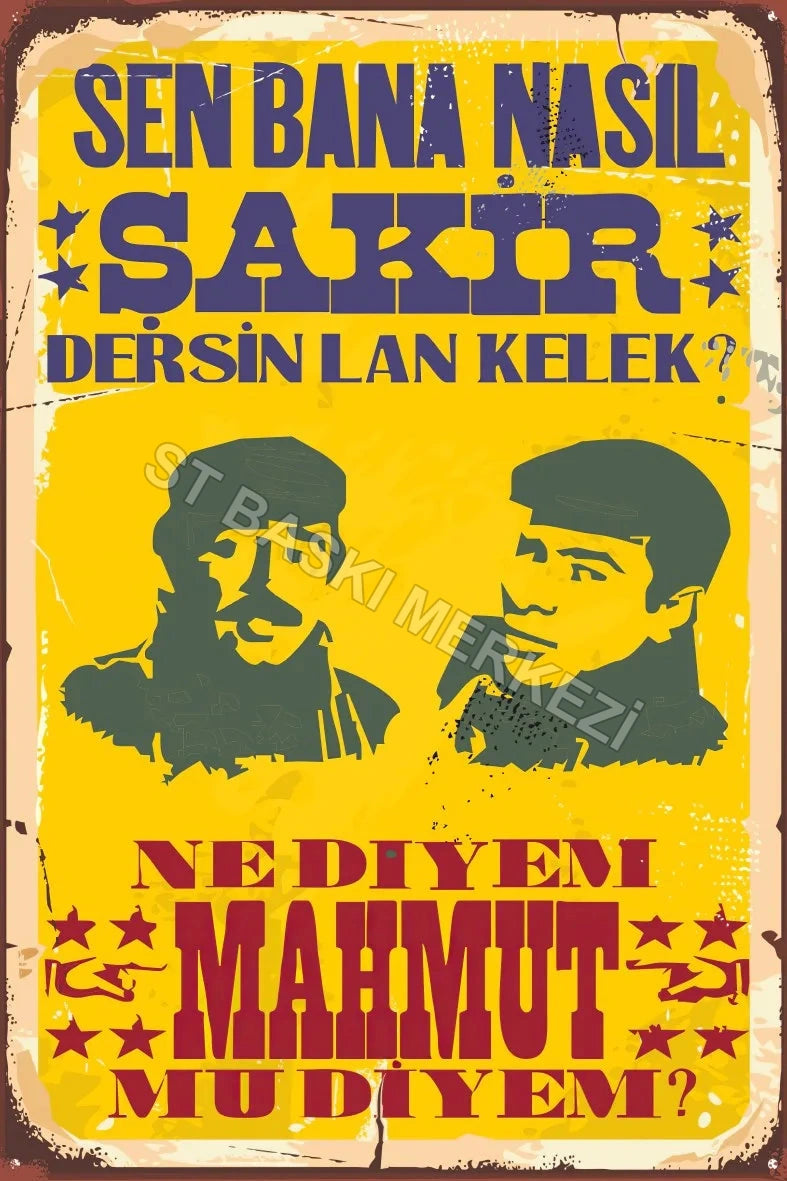 Yeşilçam Retro Ahşap Poster No:630