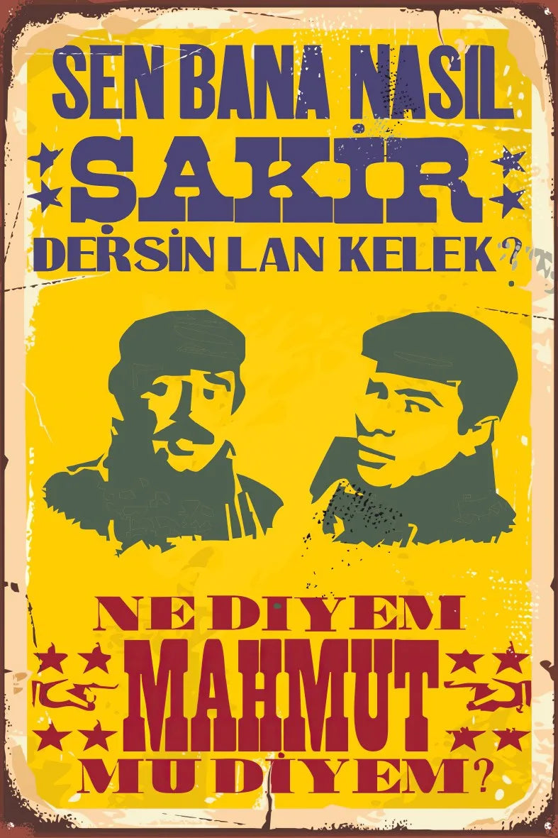 Yeşilçam Retro Ahşap Poster No:630