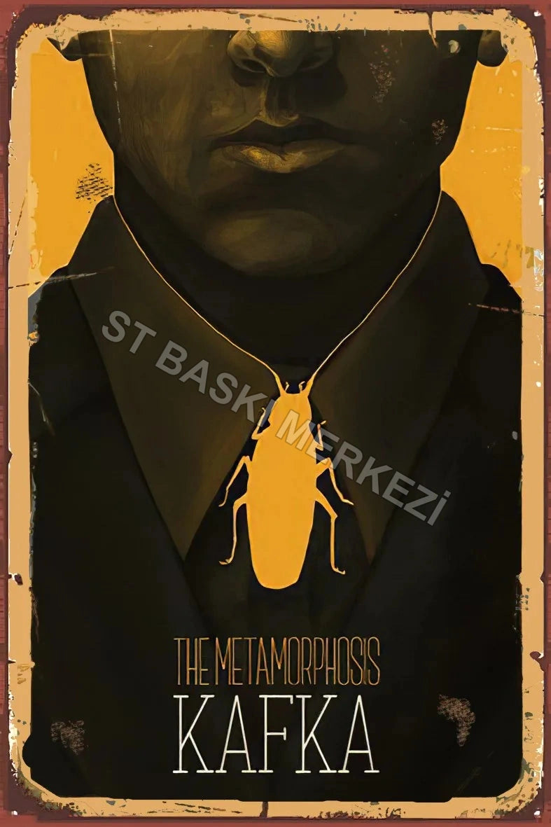 Franz Kafka Retro Ahşap Poster No:693