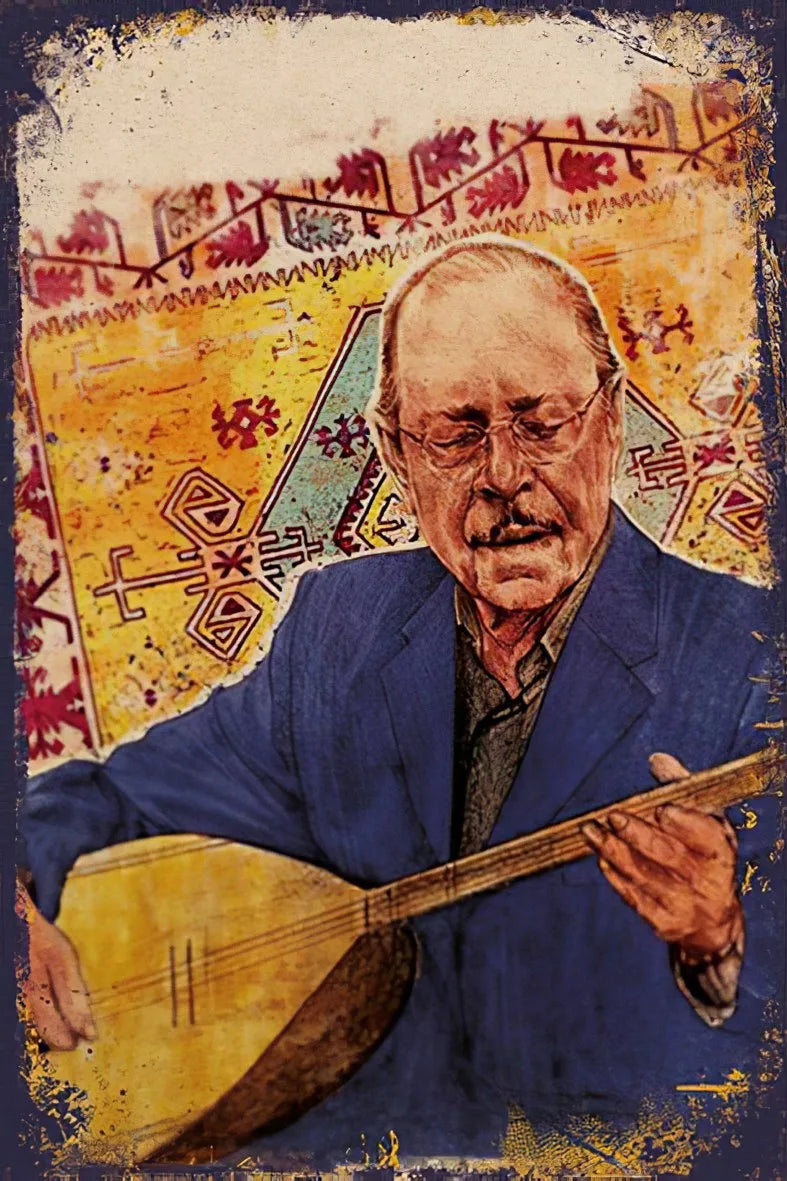 Neşet Ertaş Retro Ahşap Poster No:295