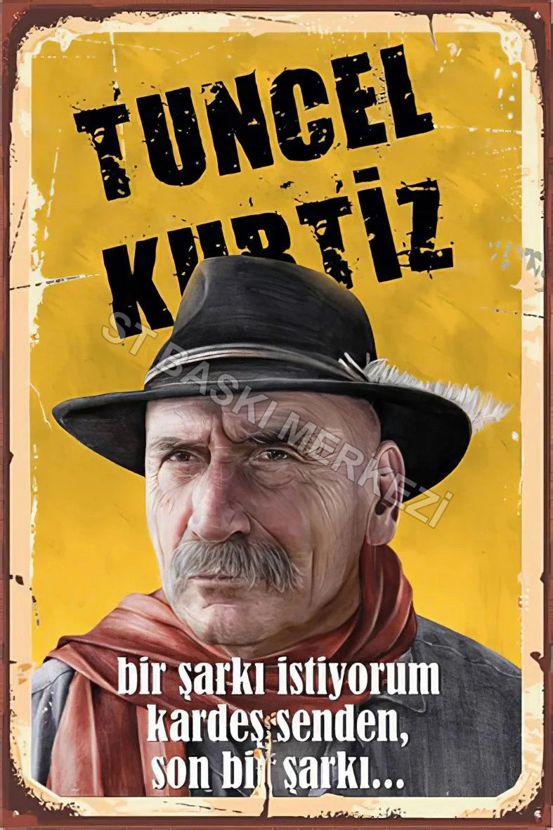 Tuncel Kurtiz Retro Poster No:200