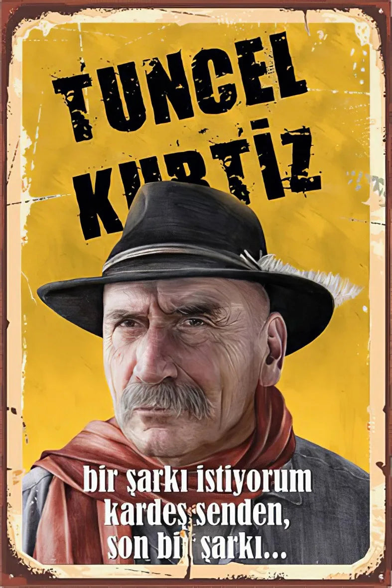 Tuncel Kurtiz Retro Poster No:200