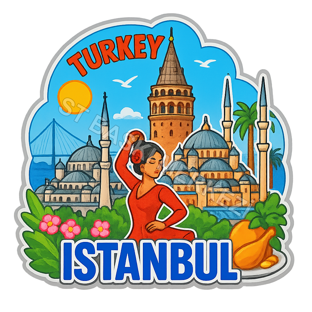 İstanbul Ahşap Magnet – Toptan UV Baskılı Retro Hediyelik Magnet ST Baskı Merkezi