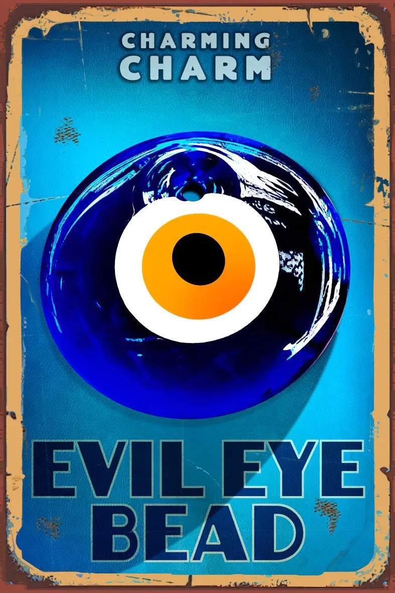 Evil Eye Bead Ahşap Poster No:753