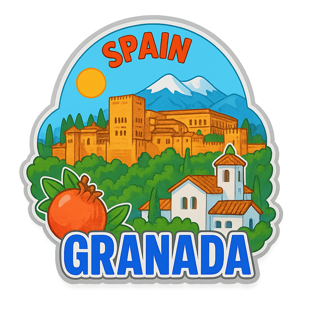 Granada Ahşap Magnet – Toptan UV Baskılı Retro Hediyelik Magnet ST Baskı Merkezi