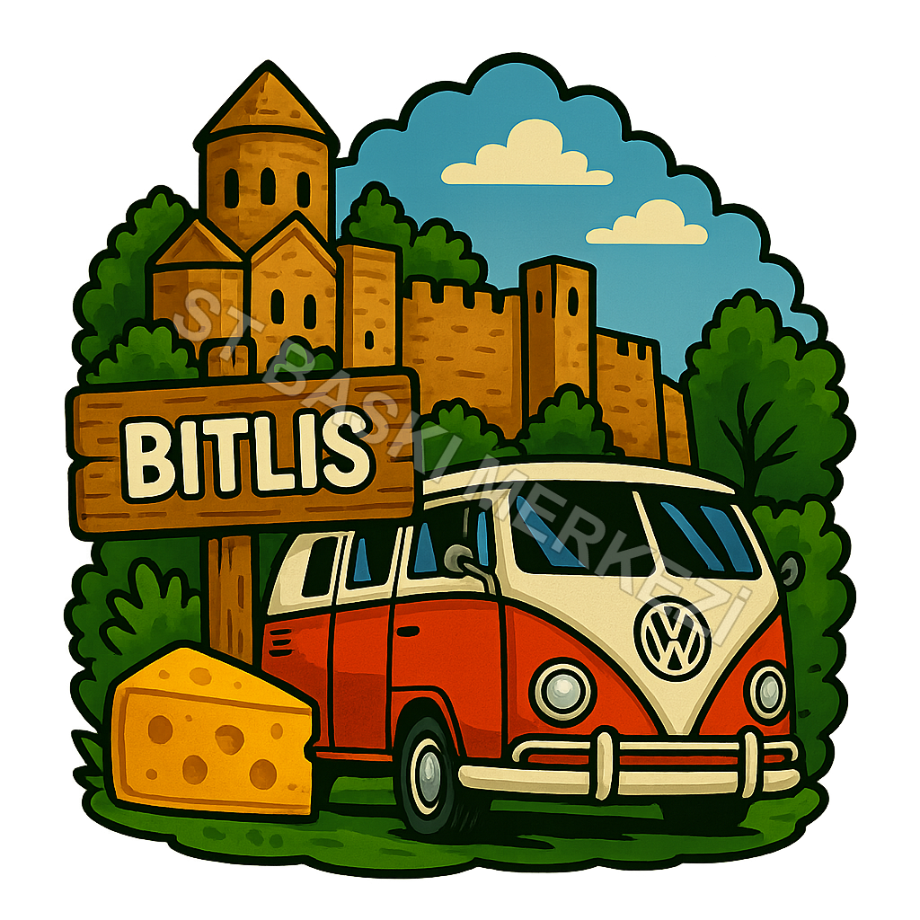 Bitlis Ahşap Magnet – Toptan UV Baskılı Retro Hediyelik Magnet