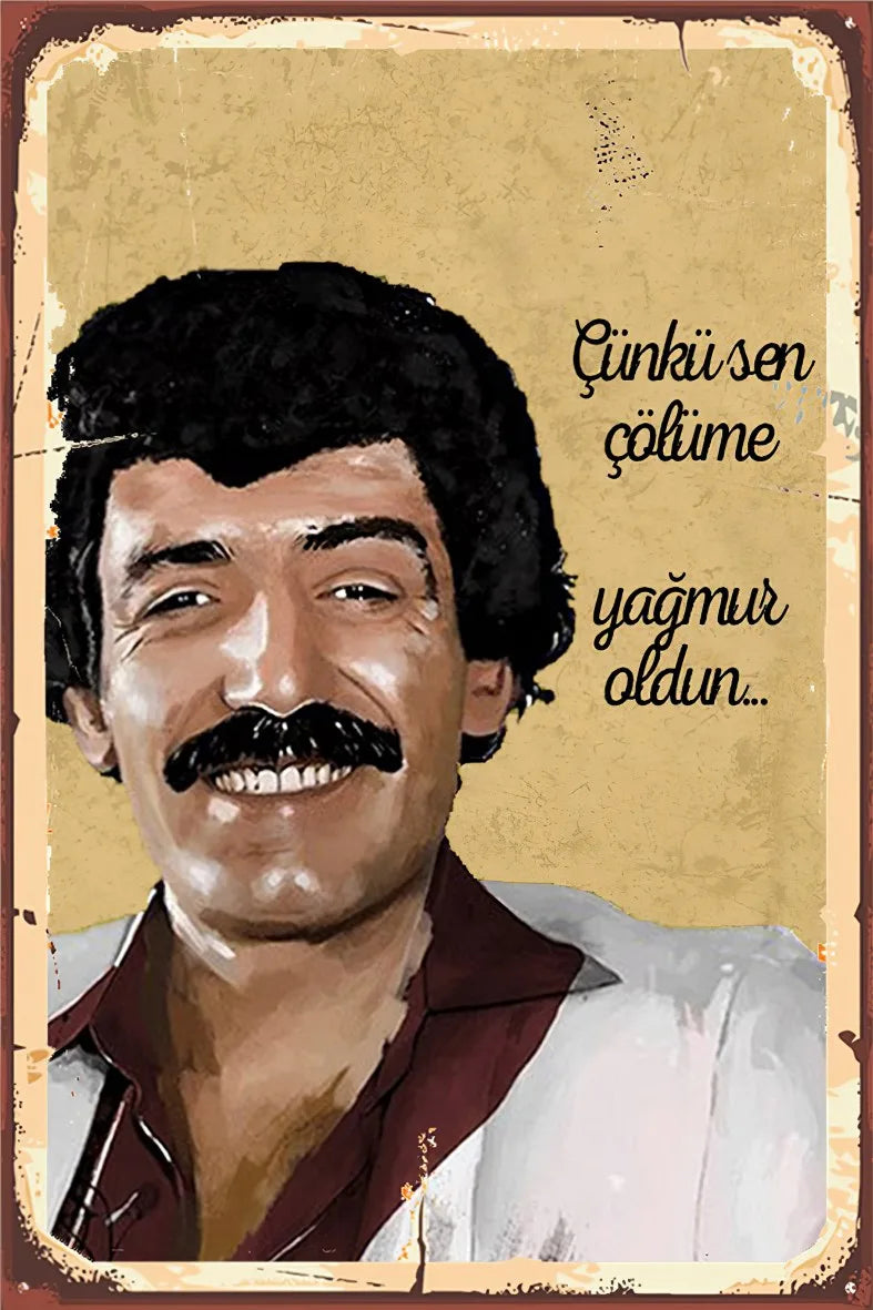 Müslüm Gürses Retro Ahşap Poster No:490