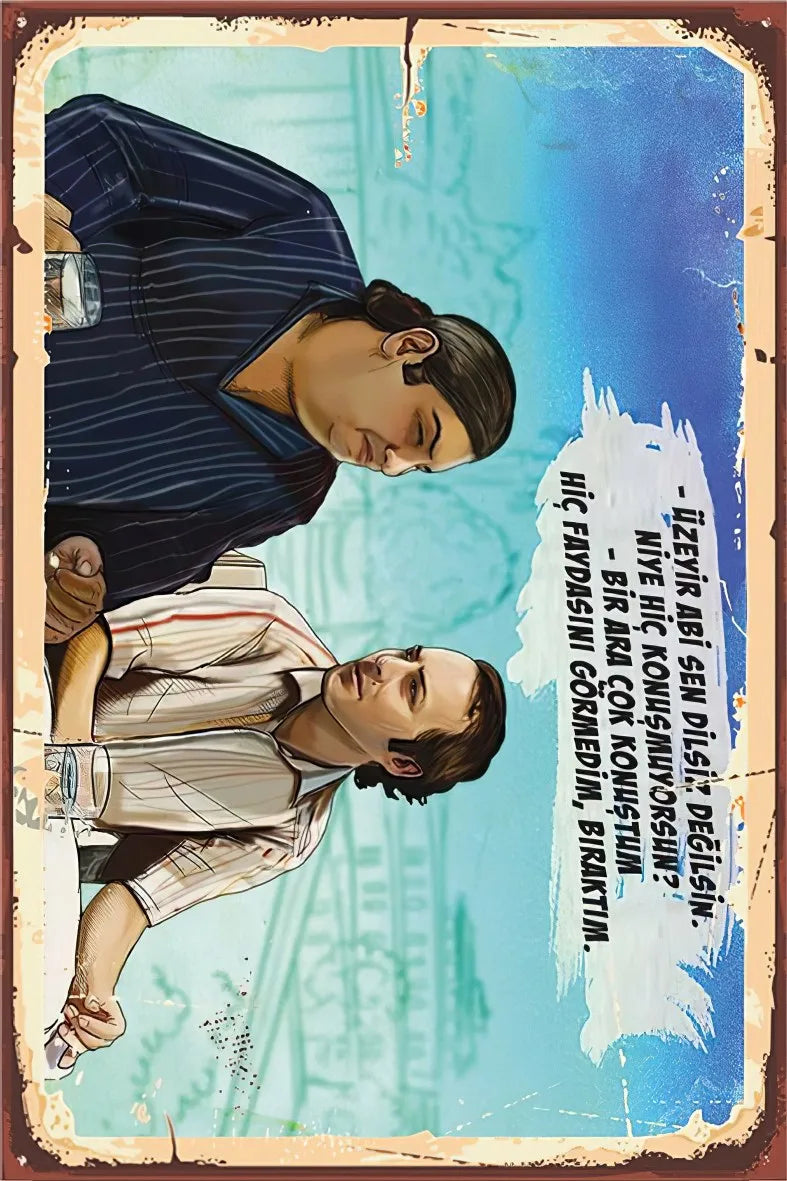 Organize İşler Retro Ahşap Poster No:431