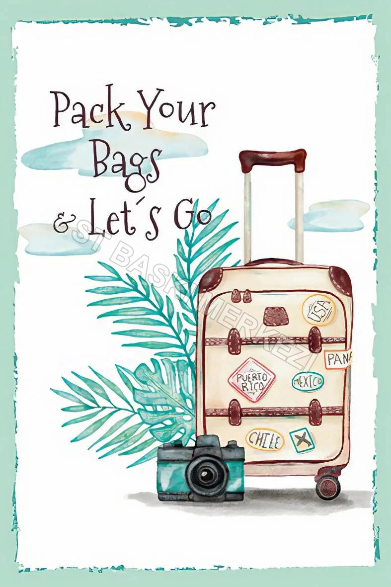 Pack Your Bags Retro Poster No:161