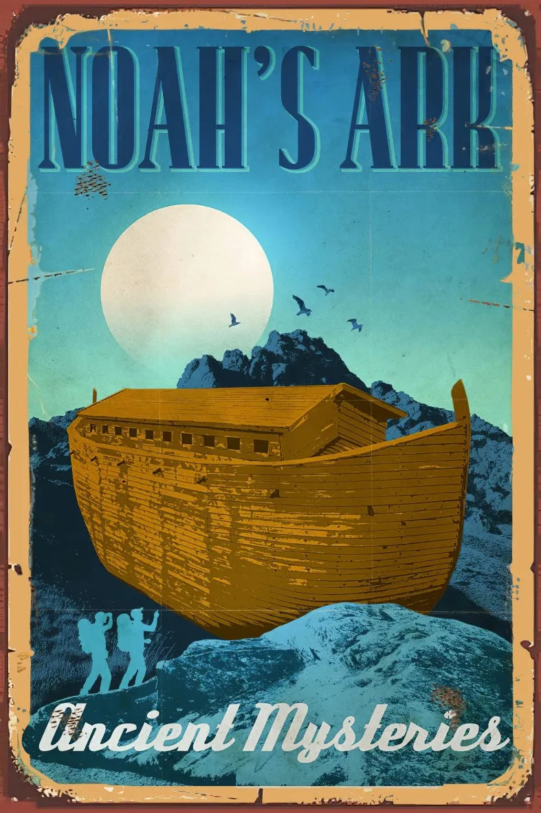Noah's Ark Retro Ahşap Poster No:739