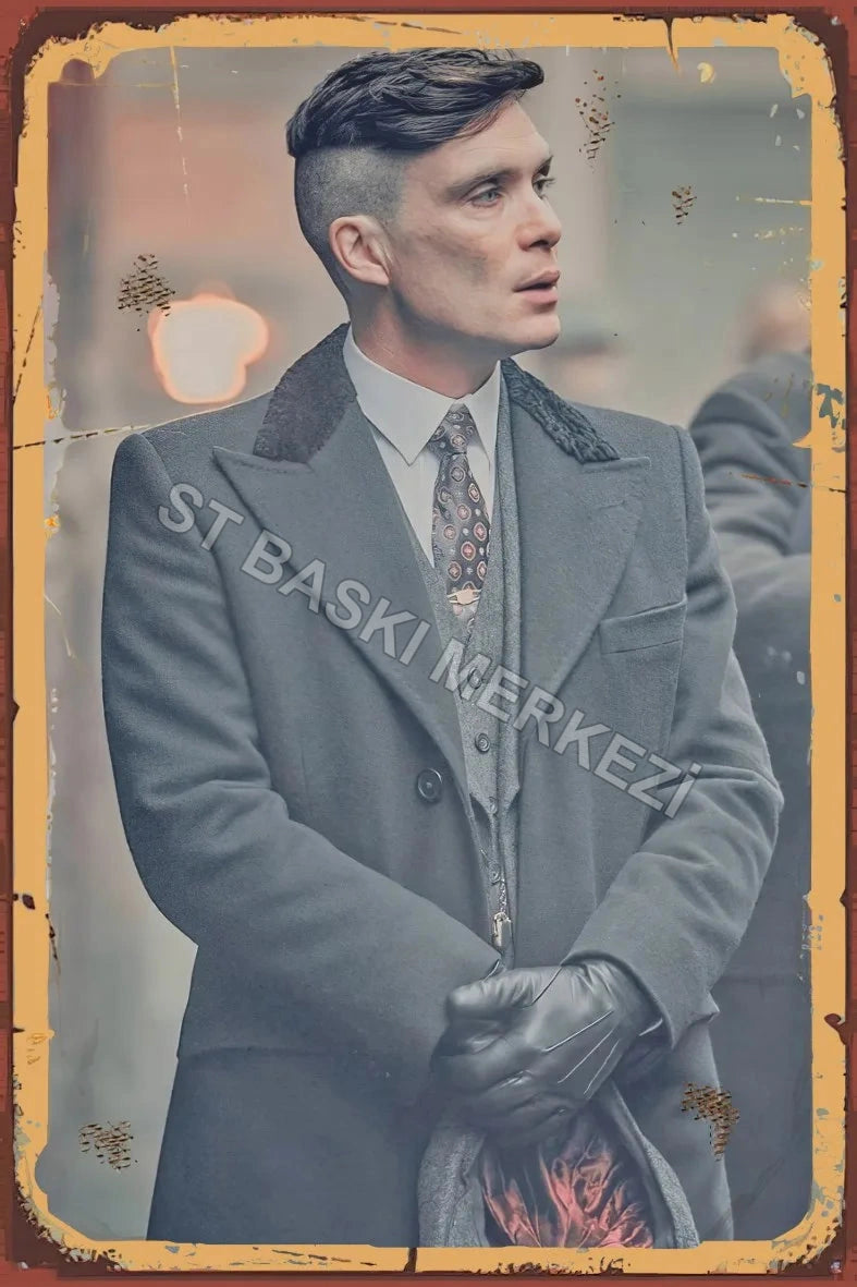 Peaky Blinders Retro Ahşap Poster No:950