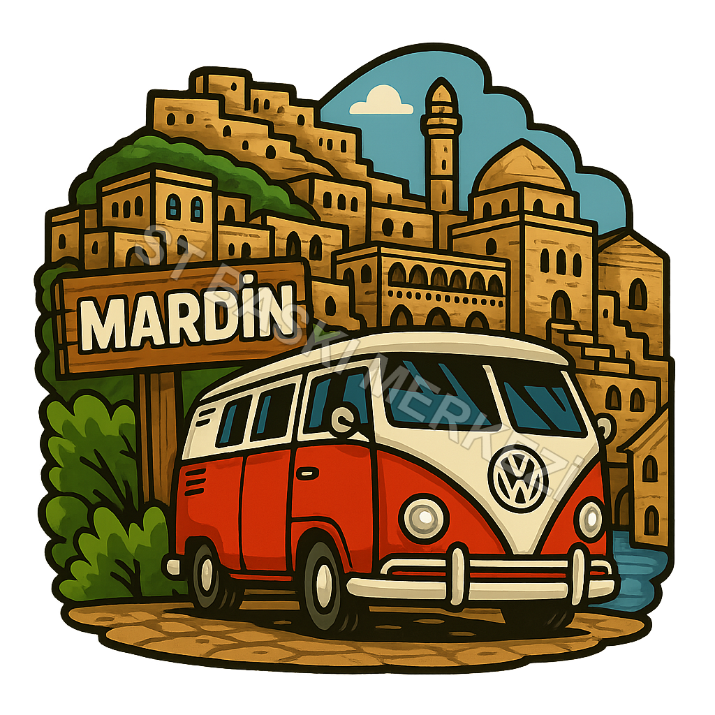 Mardin Ahşap Magnet – Toptan UV Baskılı Retro Hediyelik Magnet