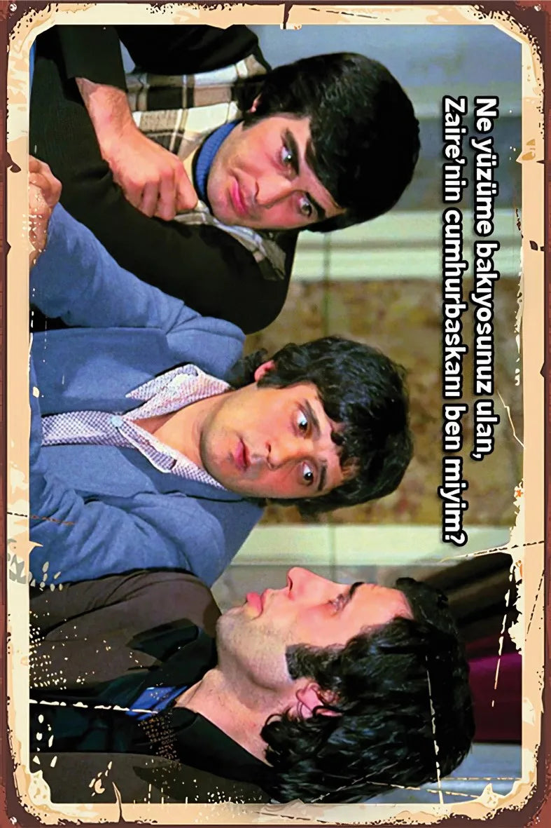 Yeşilçam Retro Ahşap Poster No:425