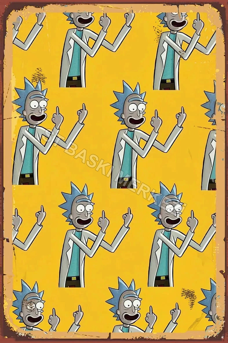 Ricky And Morty Ahşap Poster No:765