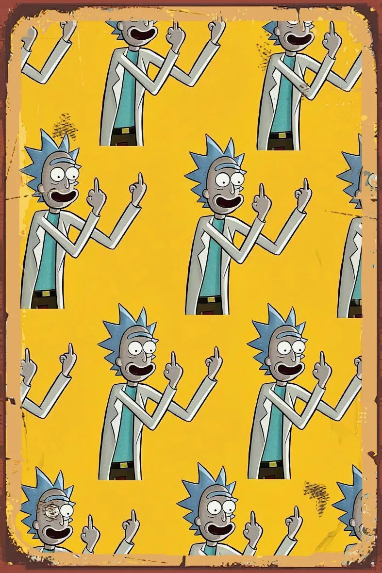 Ricky And Morty Ahşap Poster No:765