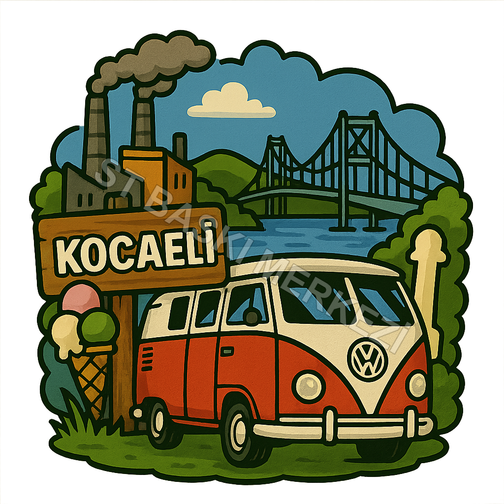 Kocaeli Ahşap Magnet – Toptan UV Baskılı Retro Hediyelik Magnet