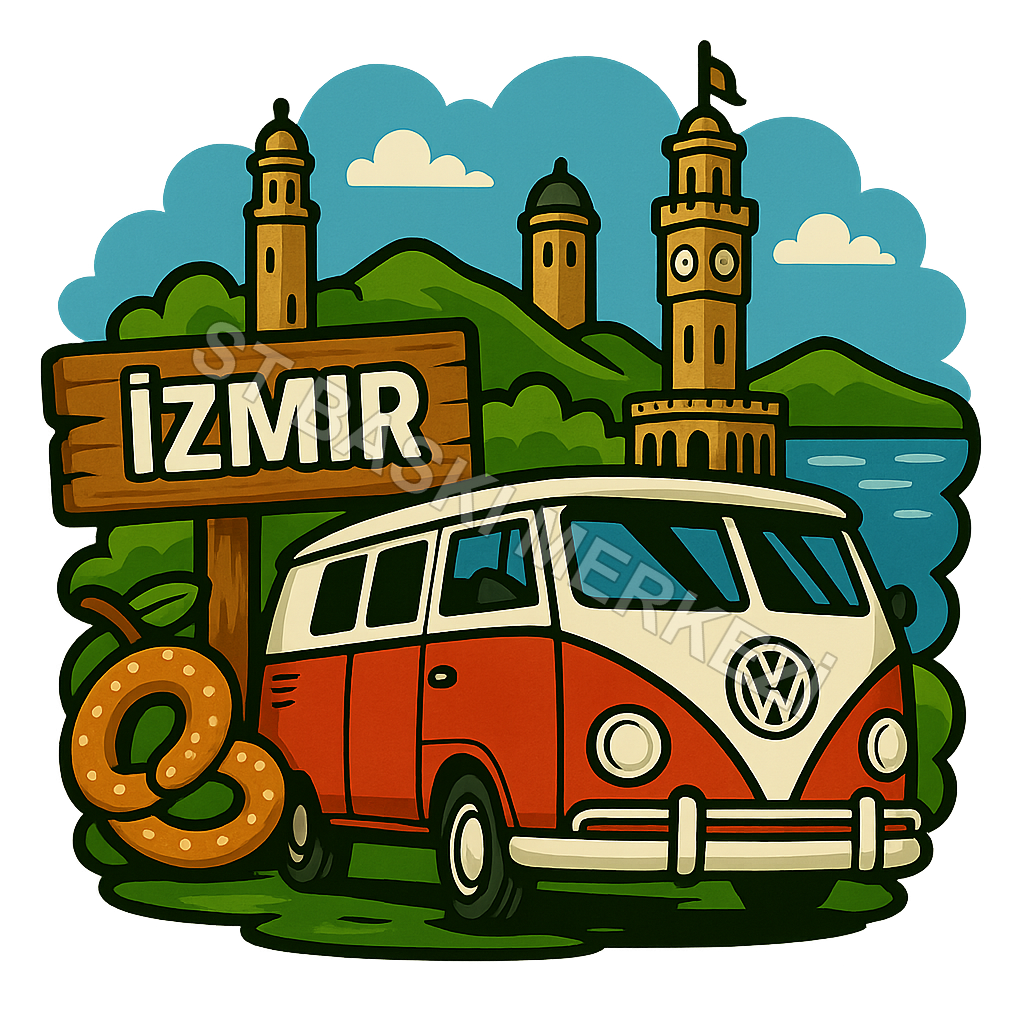 İzmir Ahşap Magnet – Toptan UV Baskılı Retro Hediyelik Magnet