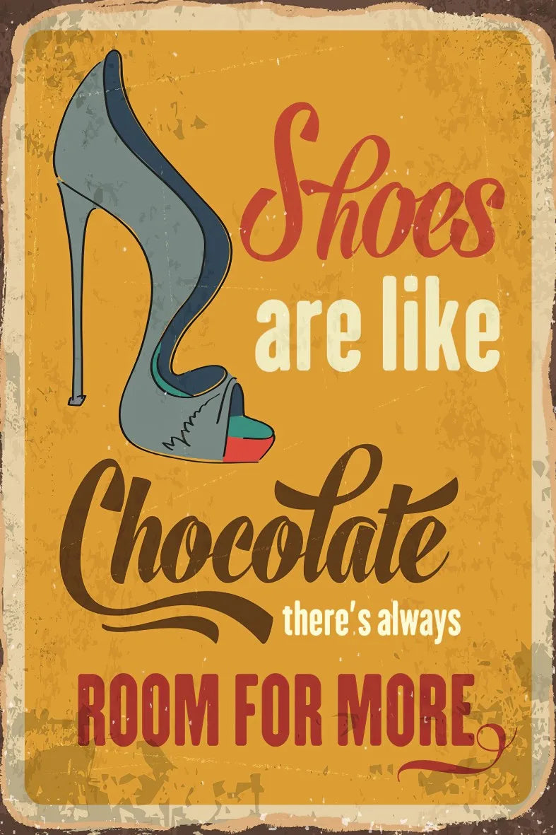 Shoes Are Like Retro Ahşap Poster No:645