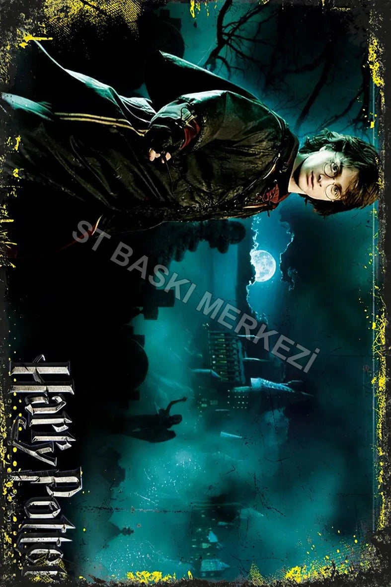 Harry Potter Retro Ahşap Poster No:391