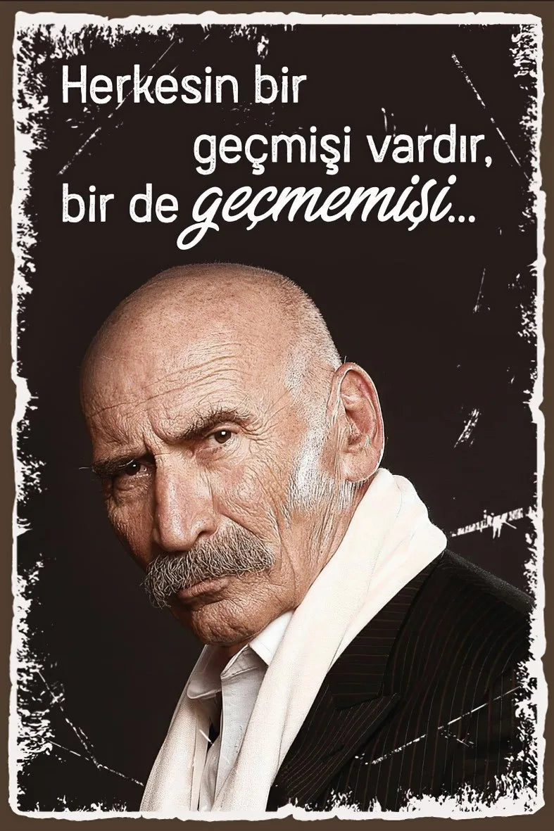 Tuncel Kurtiz Retro Ahşap Poster No:496