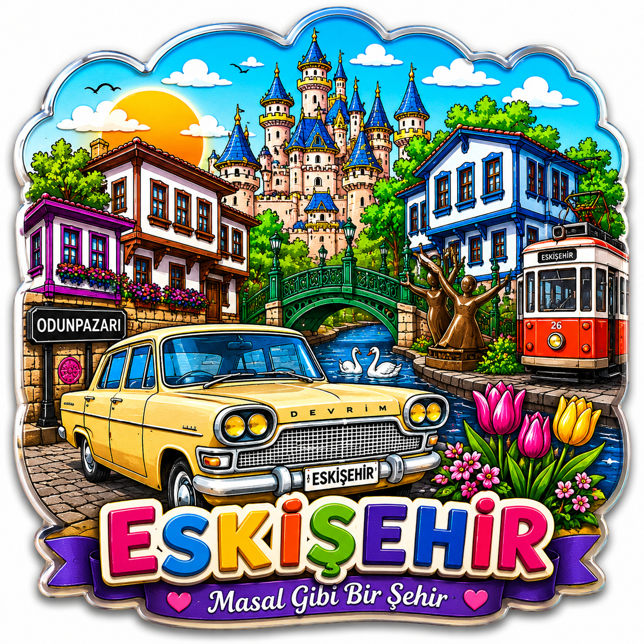 Ahşap magnet ürün görseli