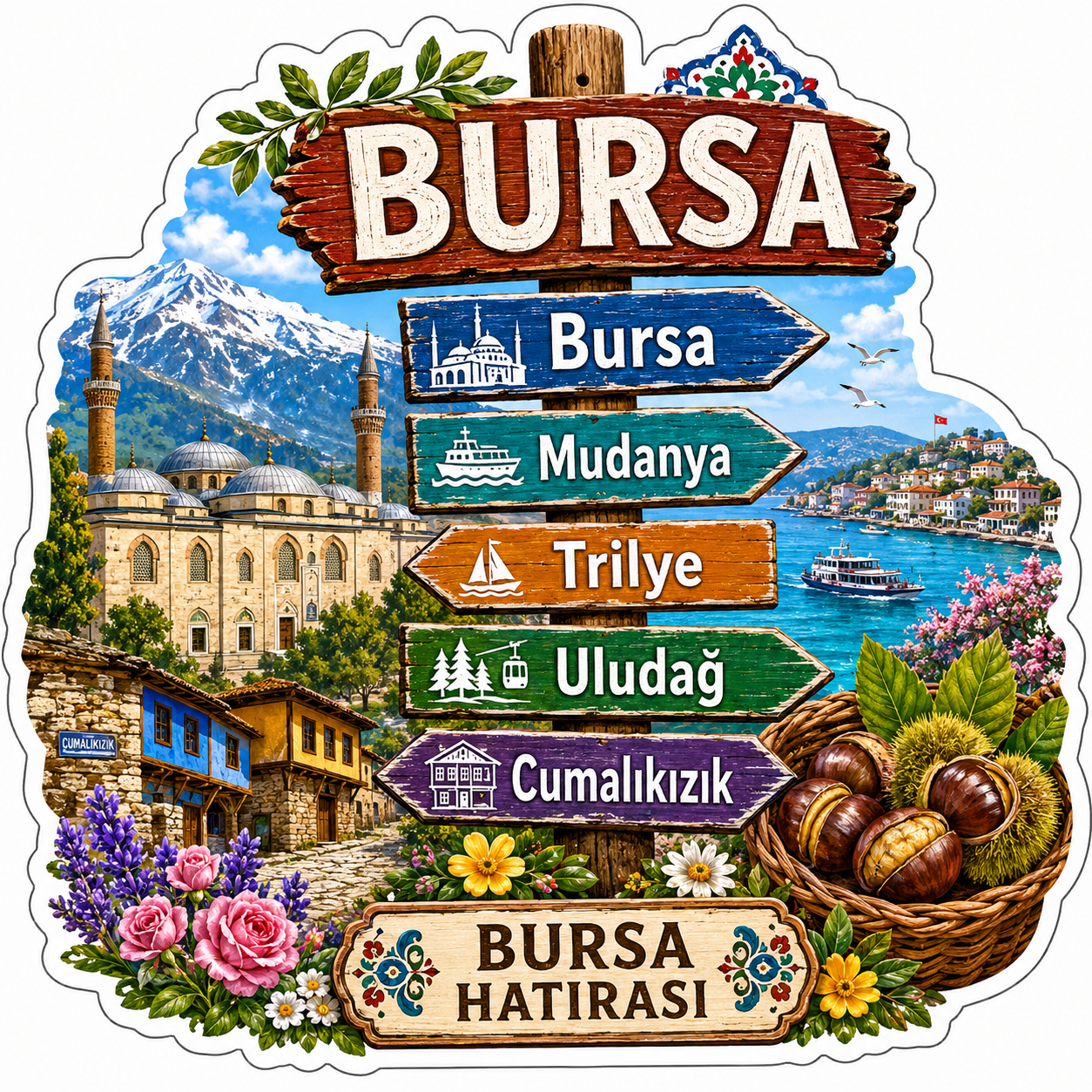 Ahşap magnet ürün görseli