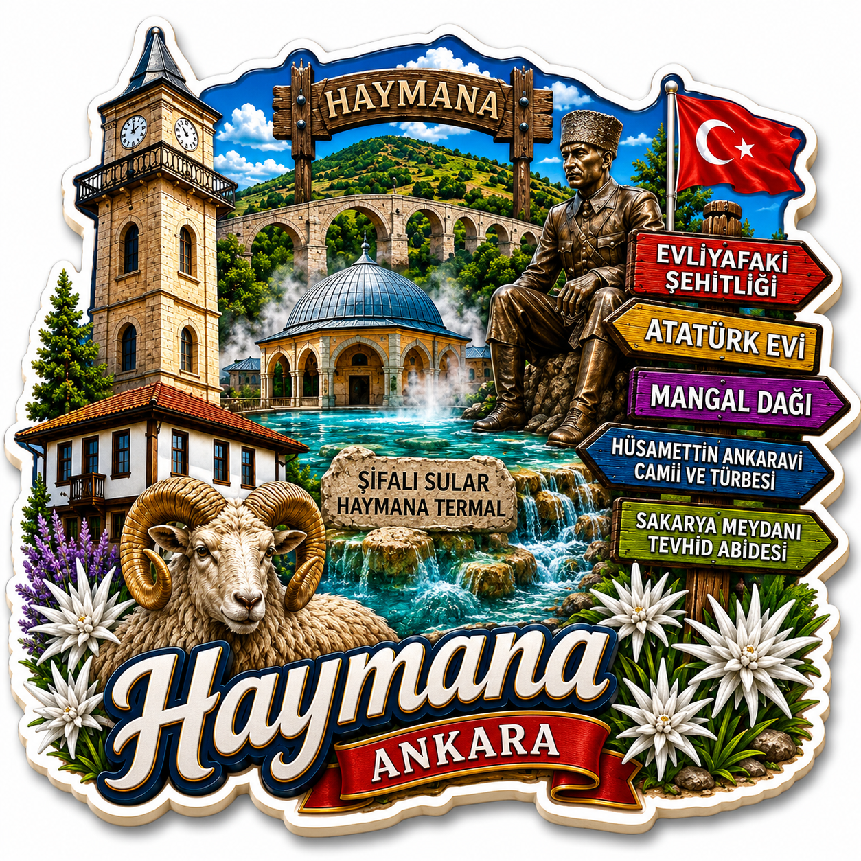 AhÅŸap magnet Ã¼rÃ¼n gÃ¶rseli