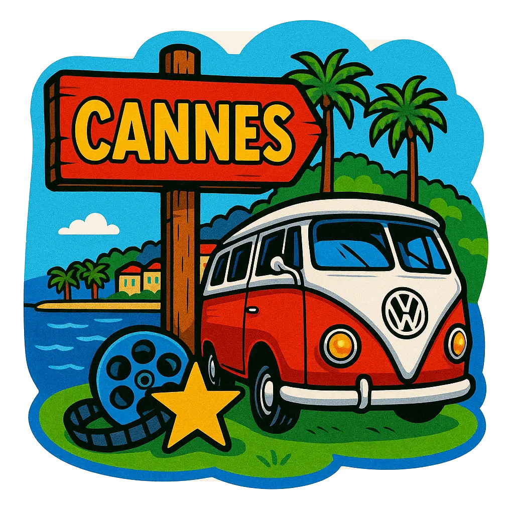 Cannes Ahşap Magnet – Toptan UV Baskılı Retro Hediyelik Magnet