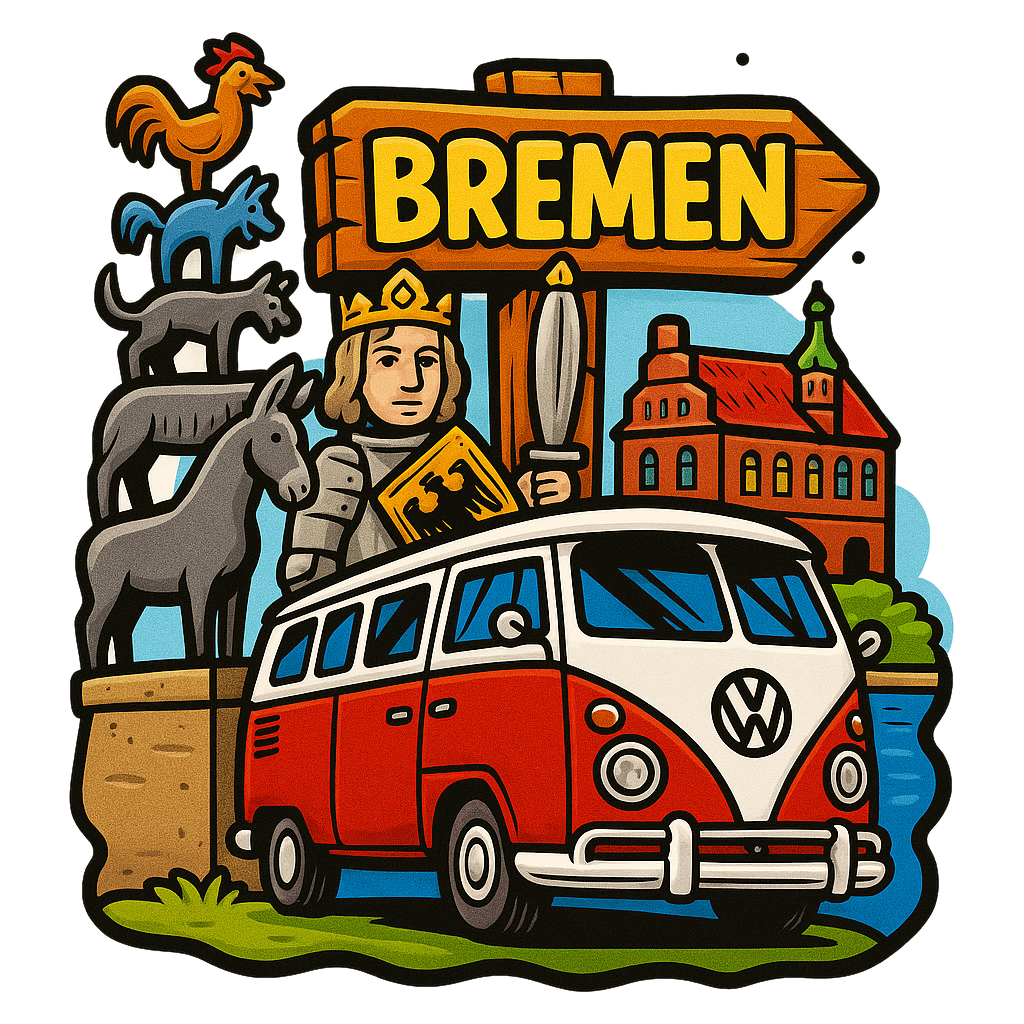 Bremen Ahşap Magnet – Toptan UV Baskılı Retro Hediyelik Magnet