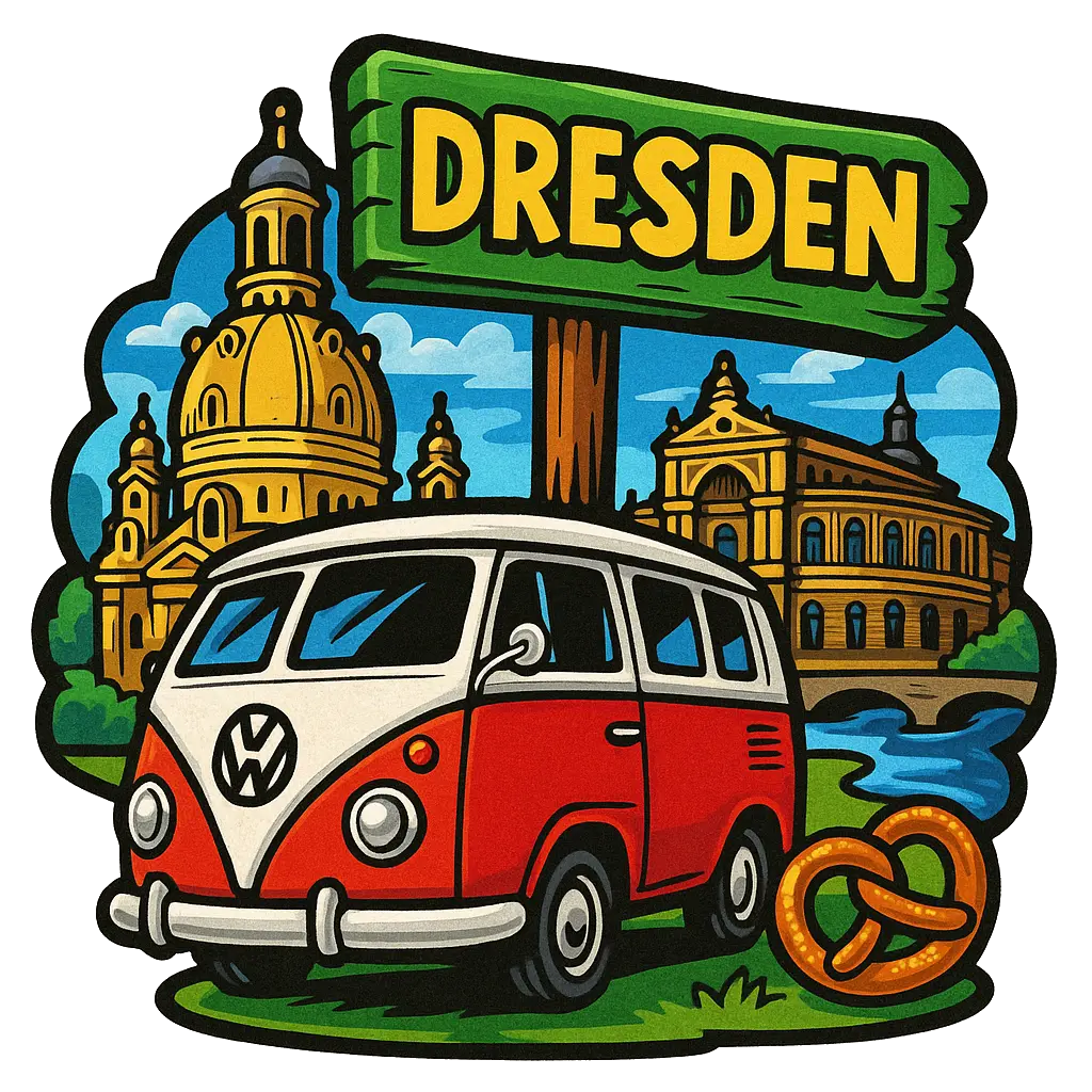Dresden Ahşap Magnet – Toptan UV Baskılı Retro Hediyelik Magnet