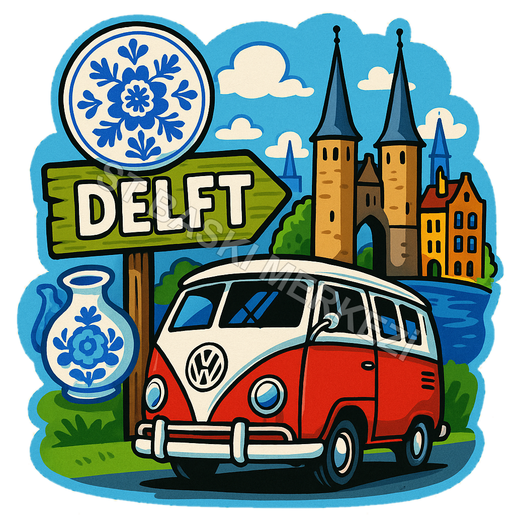 Delft Ahşap Magnet – Toptan UV Baskılı Retro Hediyelik Magnet - ST Baskı Merkezi