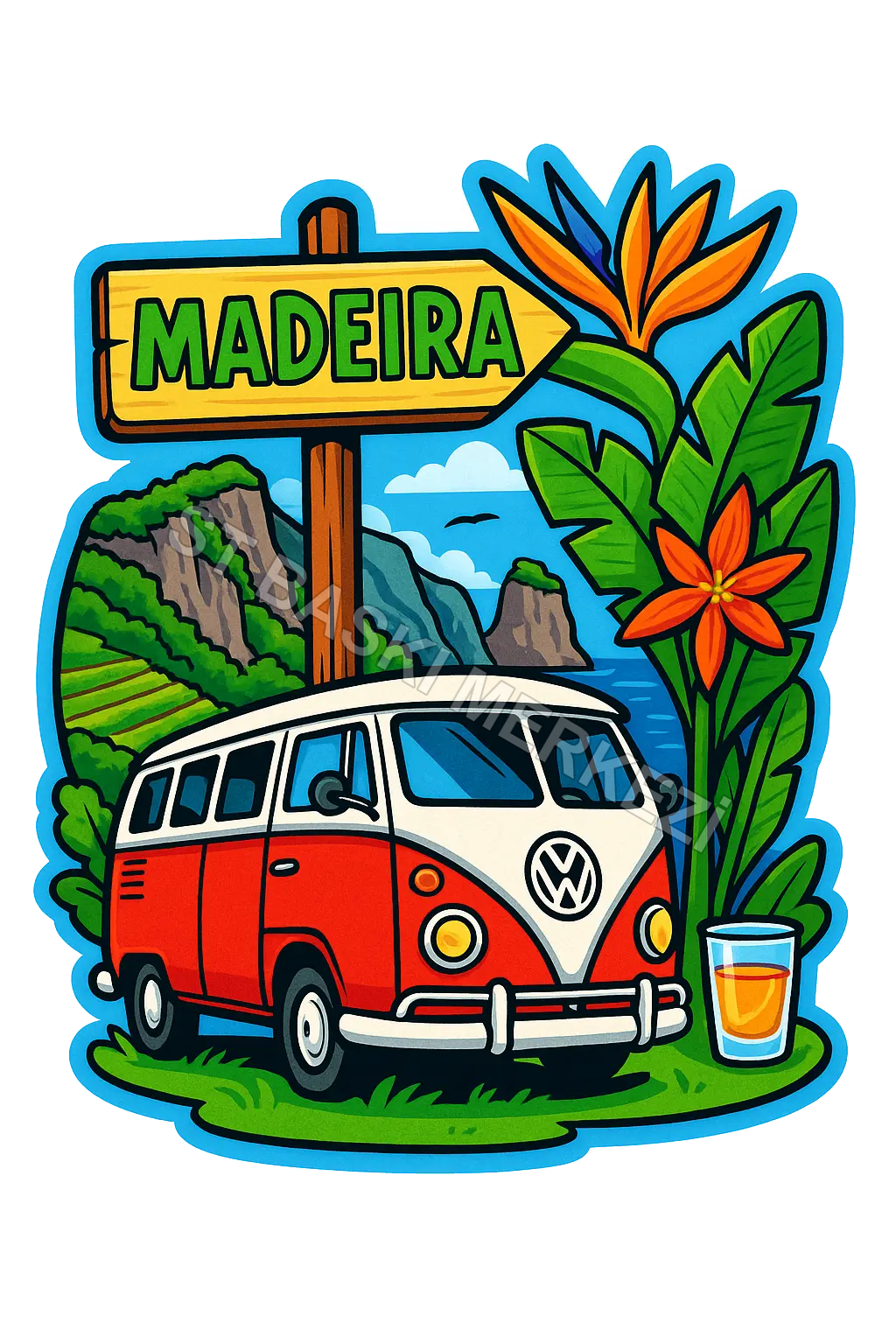 Madeira Ahşap Magnet – Toptan UV Baskılı Retro Hediyelik Magnet