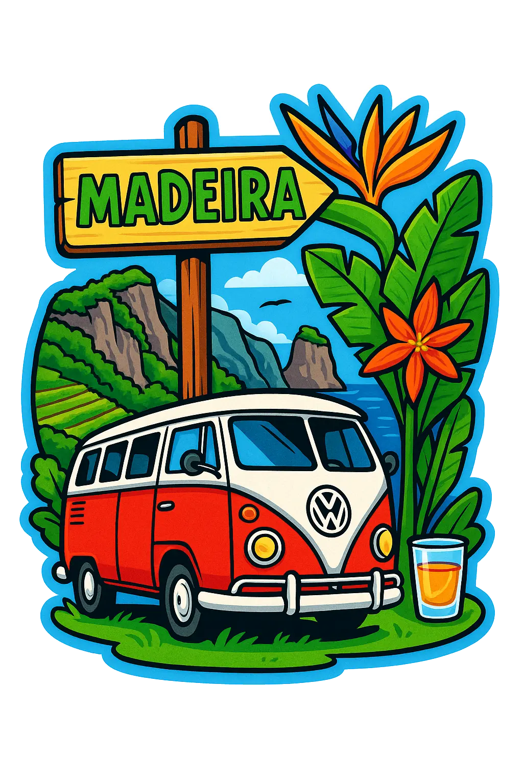 Madeira Ahşap Magnet – Toptan UV Baskılı Retro Hediyelik Magnet